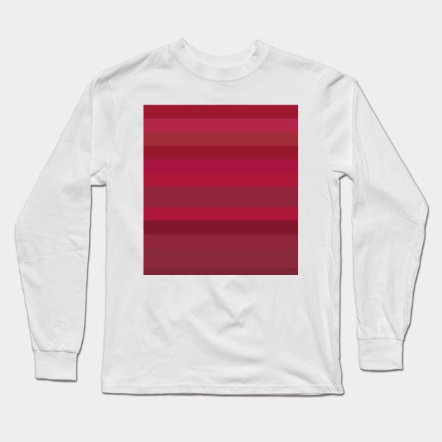 Red Stripes Long Sleeve T-Shirt by PSCSCo